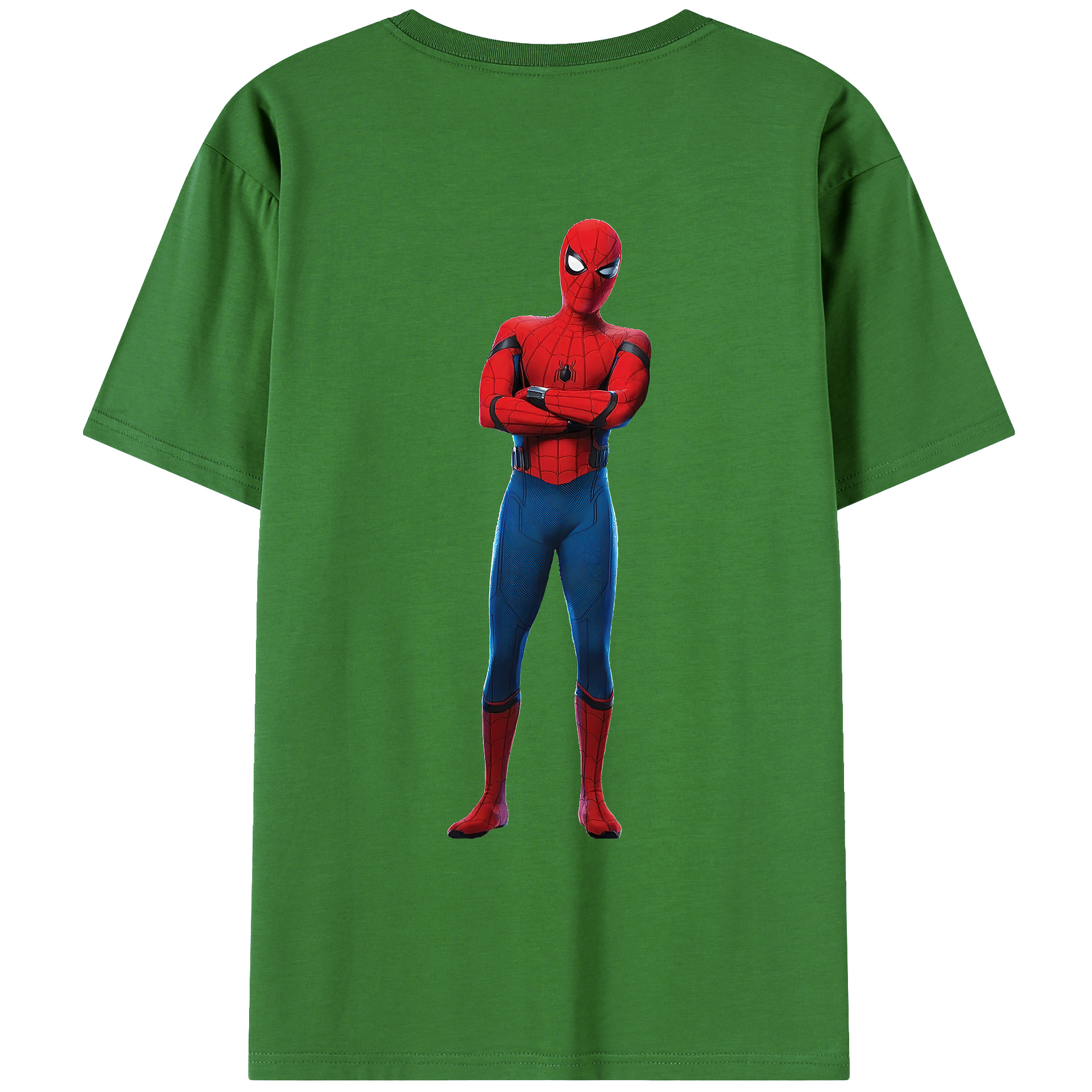 （画像用） Spider Man スパイダーマン レディース半袖Tシャツ(バックプリント)
